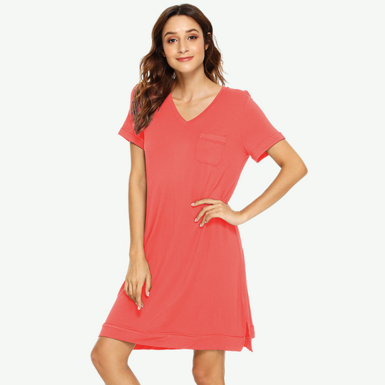 Wholesale Short Sleeve Lounge Dress-170302733