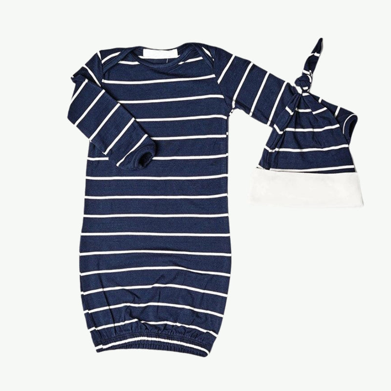 Manufacturer Wholesale Bamboo Striped Maternity/Nursing Set