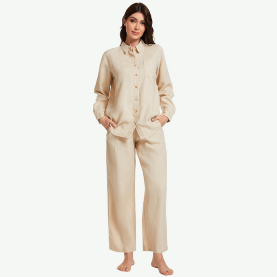 Women Hemp Wholesale Pajamas Sets-2213810183