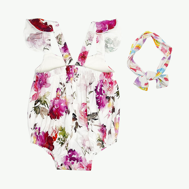 Wholesale Baby Flutter Romper Set-2316520008