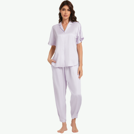 Wholesale Women Bamboo Sateen Pajama Set-2311290095