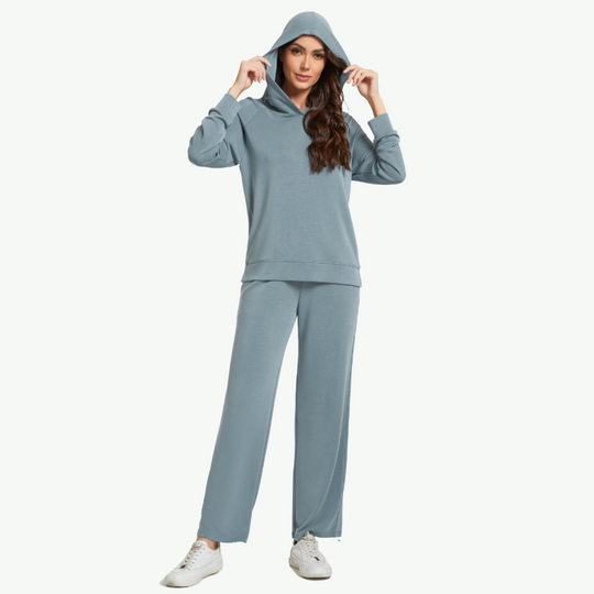 Vêtements de détente à manches longues tricotés en modal personnalisé pour femmes-2311820109