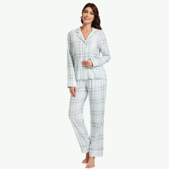 Wholesale Womens Plaid Pjs-2311820100