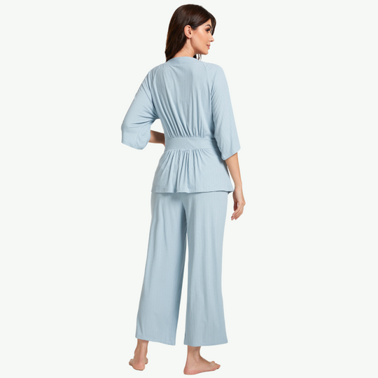 Bulk Women Robe Pant Set-2311820086