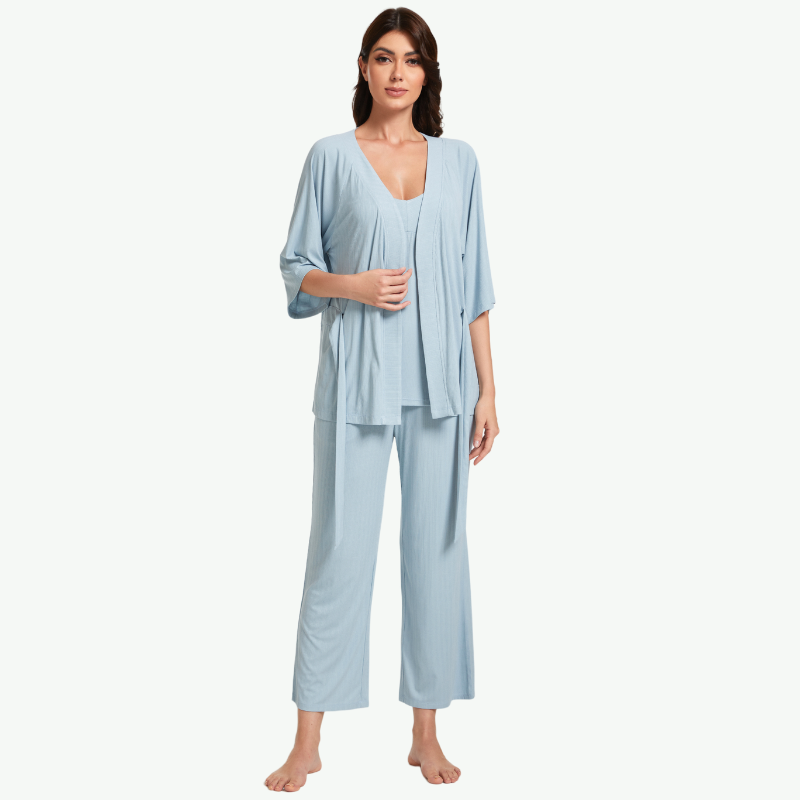 Bulk Women Robe Pant Set-2311820086